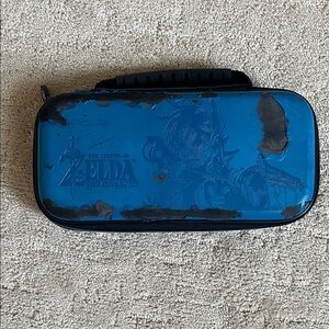 Nintendo Zelda Blue Handheld Console Case